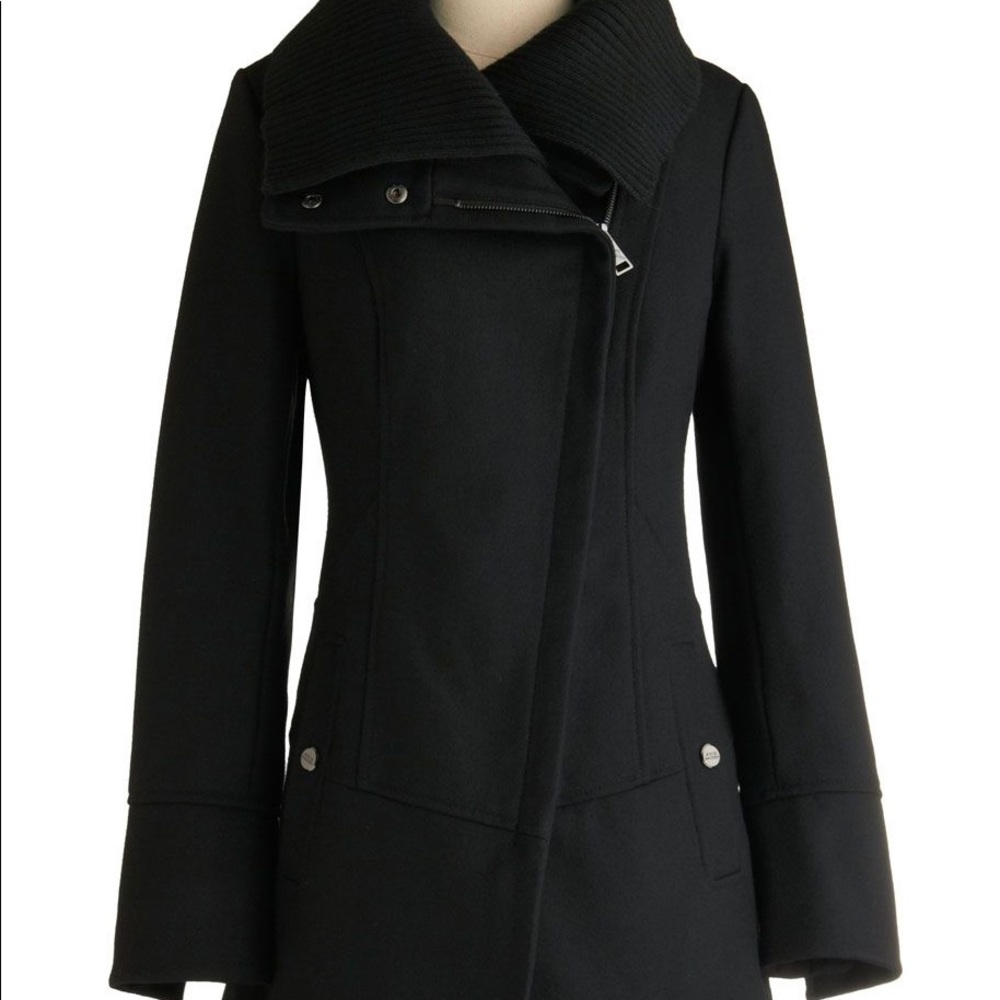 Steve Madden Diagonal Alley Coat in Black sz 1X